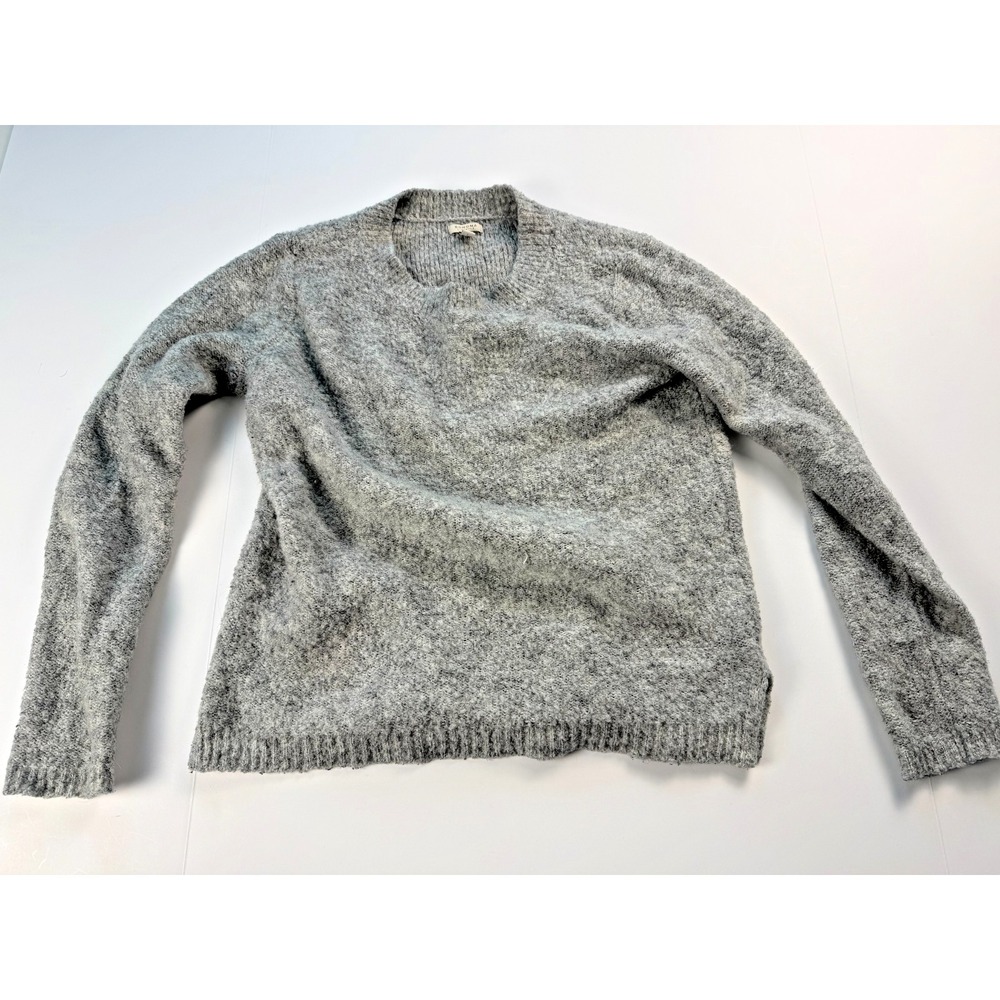 Sonoma Life Style Womens Small Gray Boucle Knit Pullover Sweater Crew Neck